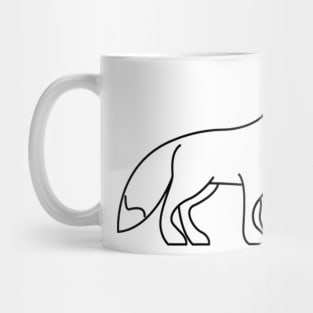 Fox Lineart Drawing Mug